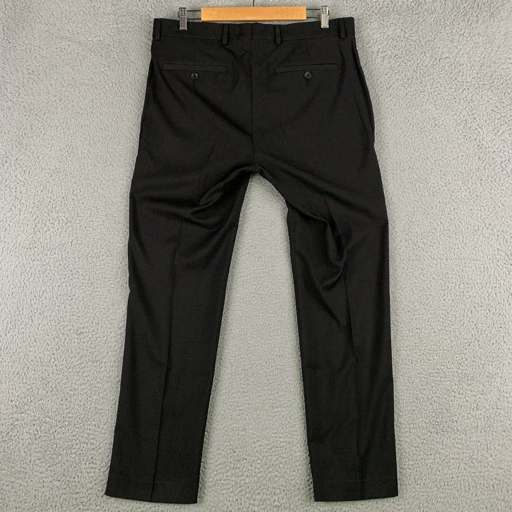 Kenneth Cole Reaction Techni-Cole 2 Piece Suit 42R Charcoal Stretch Pants 34x30